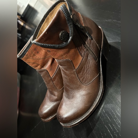 J.B. Dillon Shoes - J.B. Dillon Women’s Dark Brown western Ankle Boots